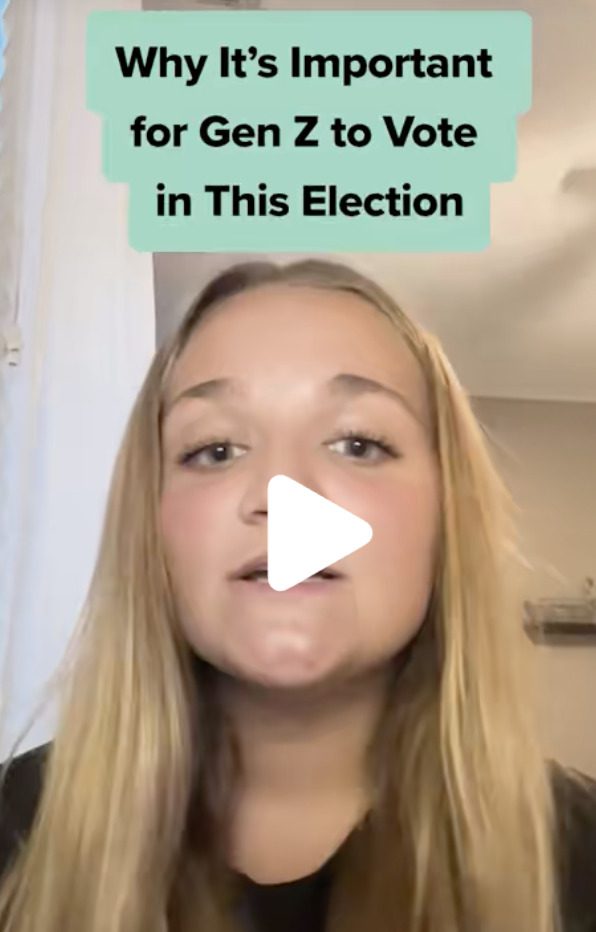 Gen Z voter explains why it's important for their generation to vote in upcoming election